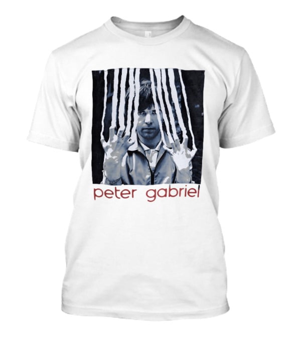 Peter Gabriel Iconic Image With Torn Lines T-Shirt