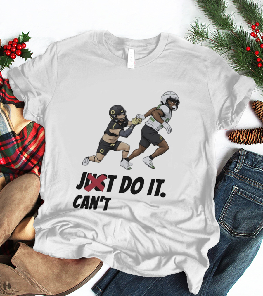Just Can't Do It Football Players Chase In Action T-Shirt