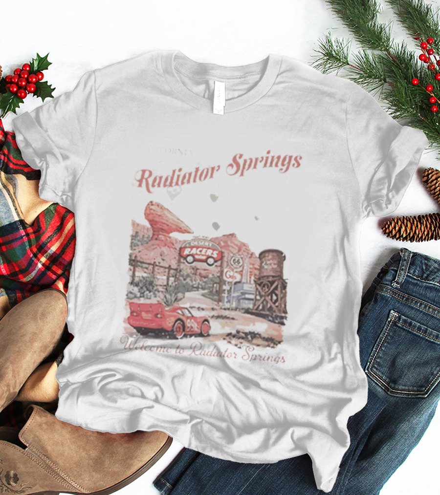 Radiator Springs Lightning McQueen Disney Pixar Cars Scenic Route Adventure T-Shirt