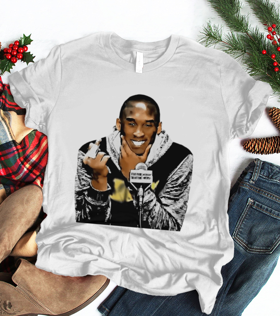 Kobe Bryant Iconic Middle Finger Moment At Press Conference T-Shirt