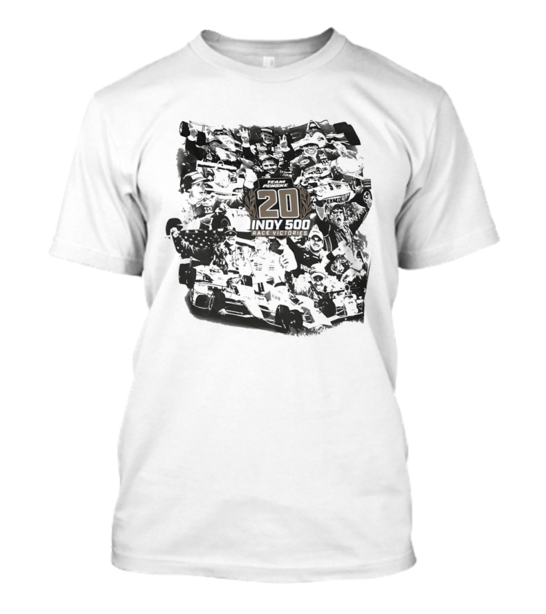 Team Penske 20 Indy 500 Race Victories Racing Heritage And Milestones T-Shirt