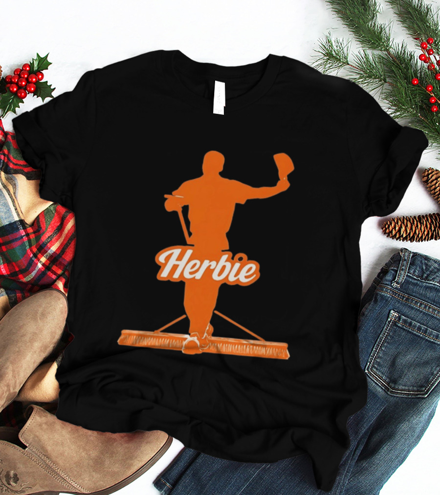 Herbie Houston Astros Iconic Broom Celebration T-Shirt
