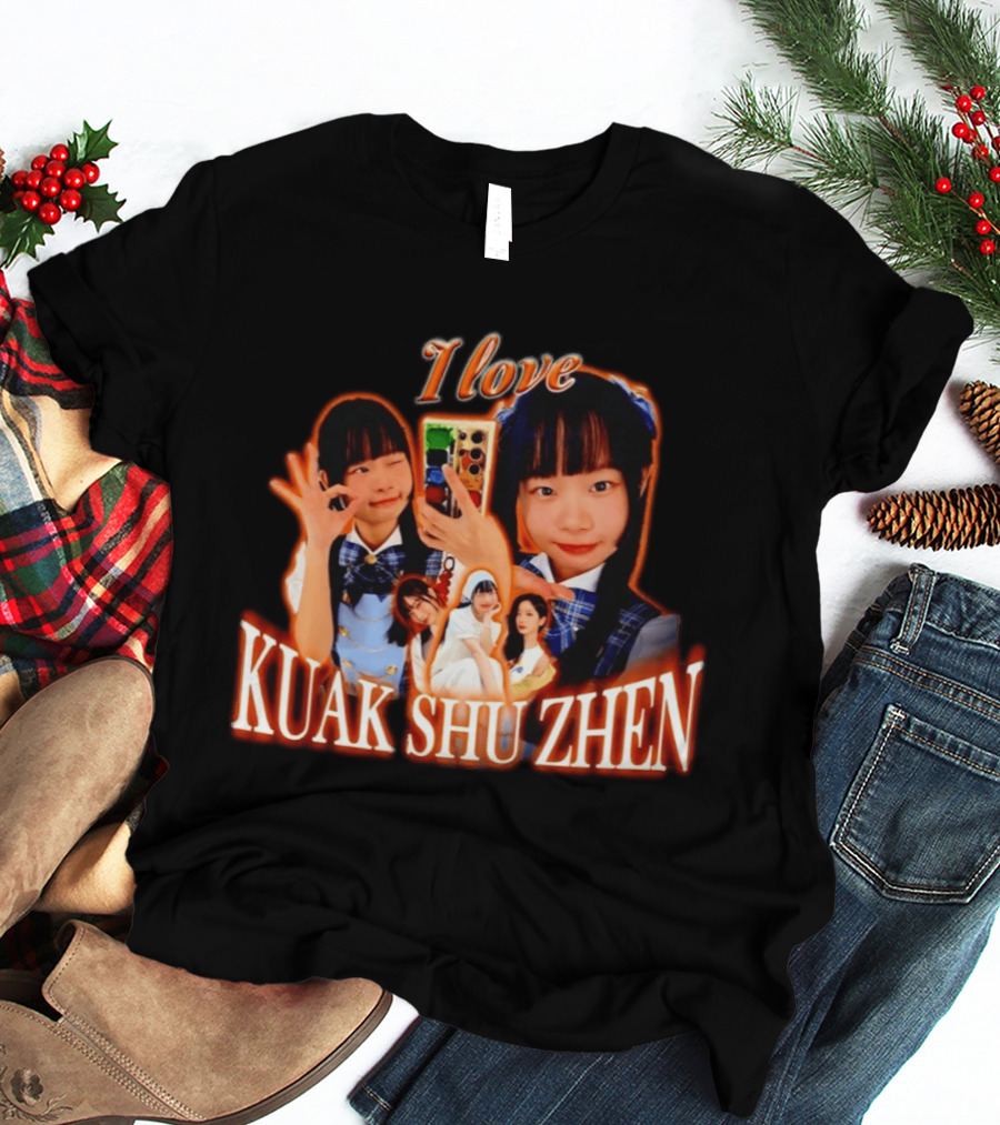 I Love Kuak Shu Zhen Selfie Style School Uniform T-Shirt