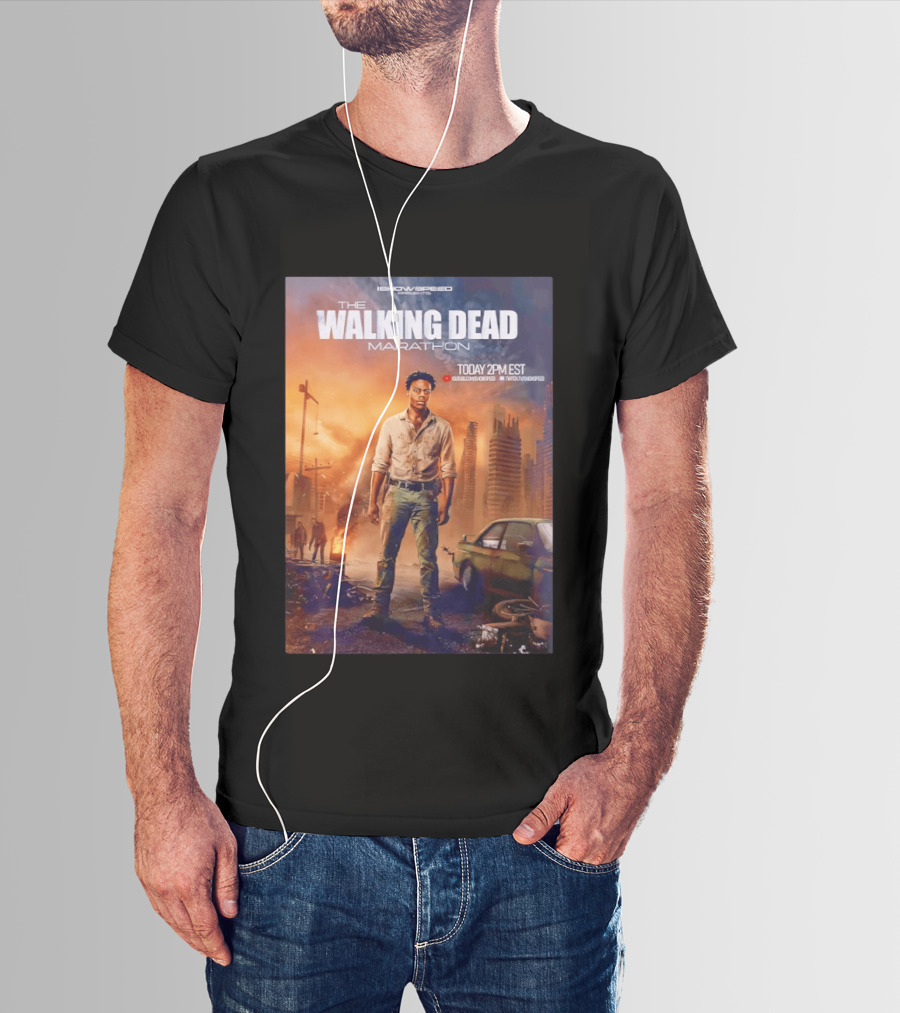 IShowSpeed The Walking Dead Marathon Today 2PM EST YouTube Twitch T-Shirt