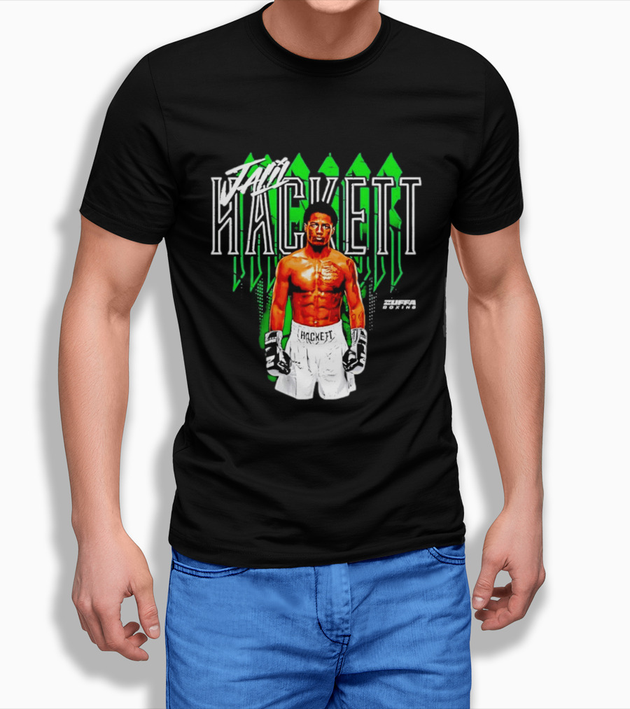 Jalil Hackett Signature Boxing Fighter Name Zuffa Boxing T-Shirt