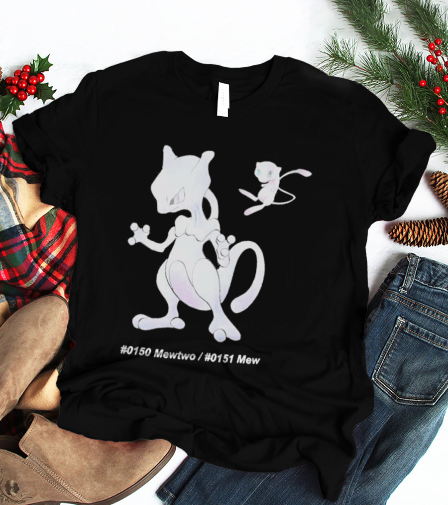 UNIQLO X Pokemon 30th Anniversary Mewtwo Mew #150 #151 T-Shirt