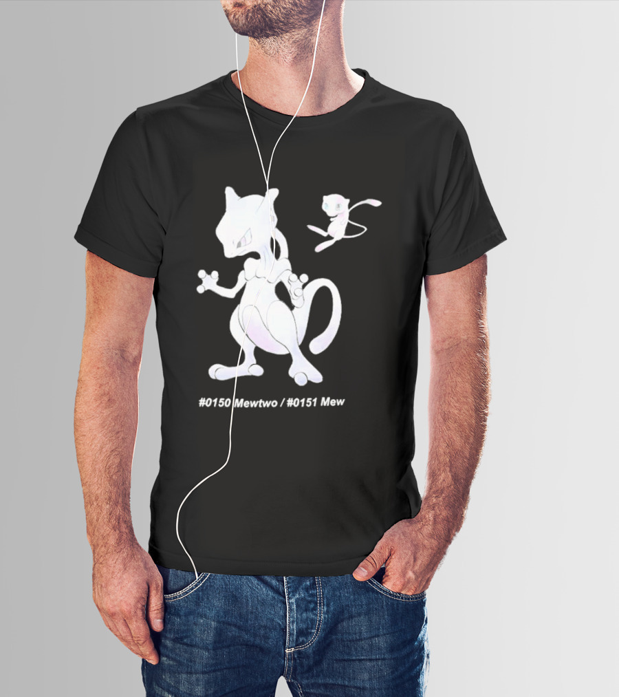 UNIQLO X Pokemon 30th Anniversary Mewtwo Mew #150 #151 T-Shirt