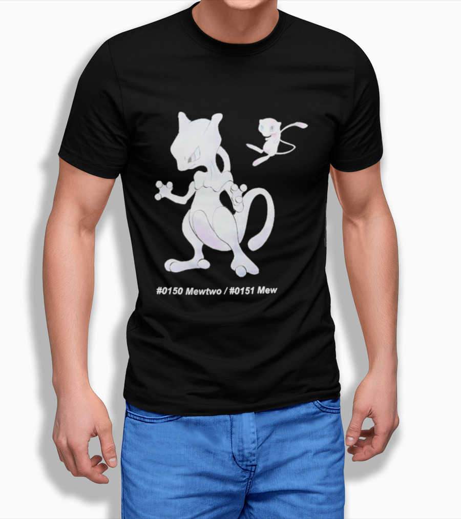UNIQLO X Pokemon 30th Anniversary Mewtwo Mew #150 #151 T-Shirt