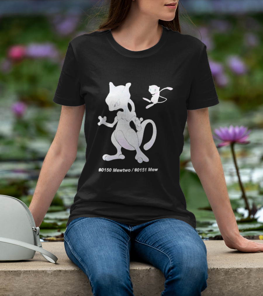UNIQLO X Pokemon 30th Anniversary Mewtwo Mew #150 #151 T-Shirt