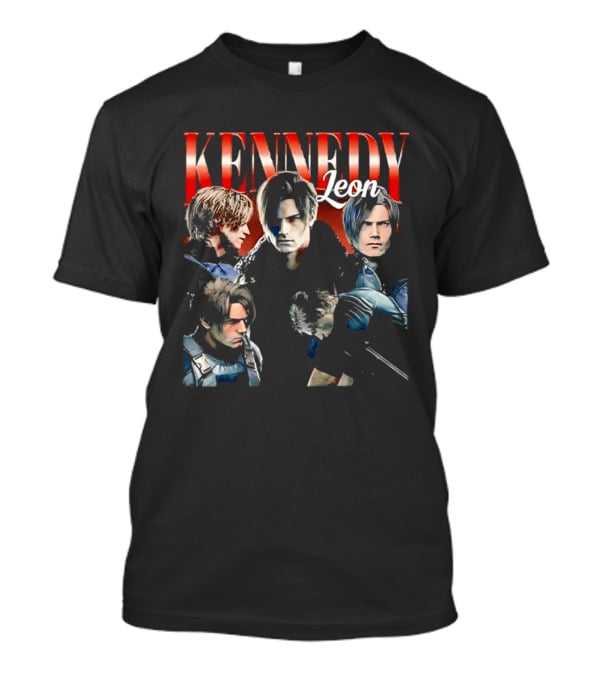 Leon Kennedy Collage Character Collection T-Shirt