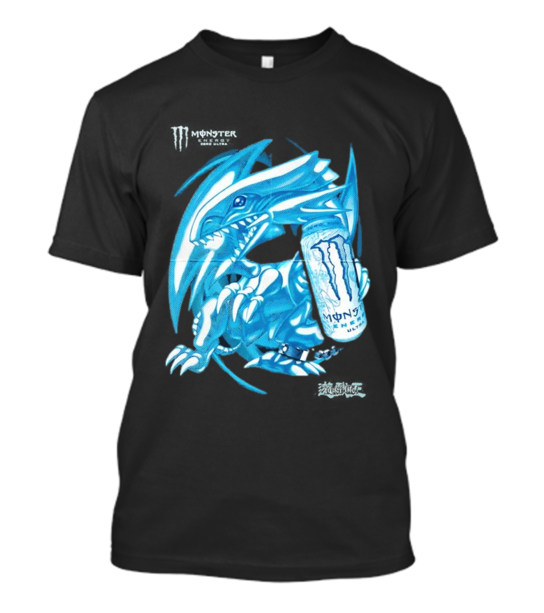 Blue Eyes White Dragon Monster Energy Zero Ultra Collaboration T-Shirt