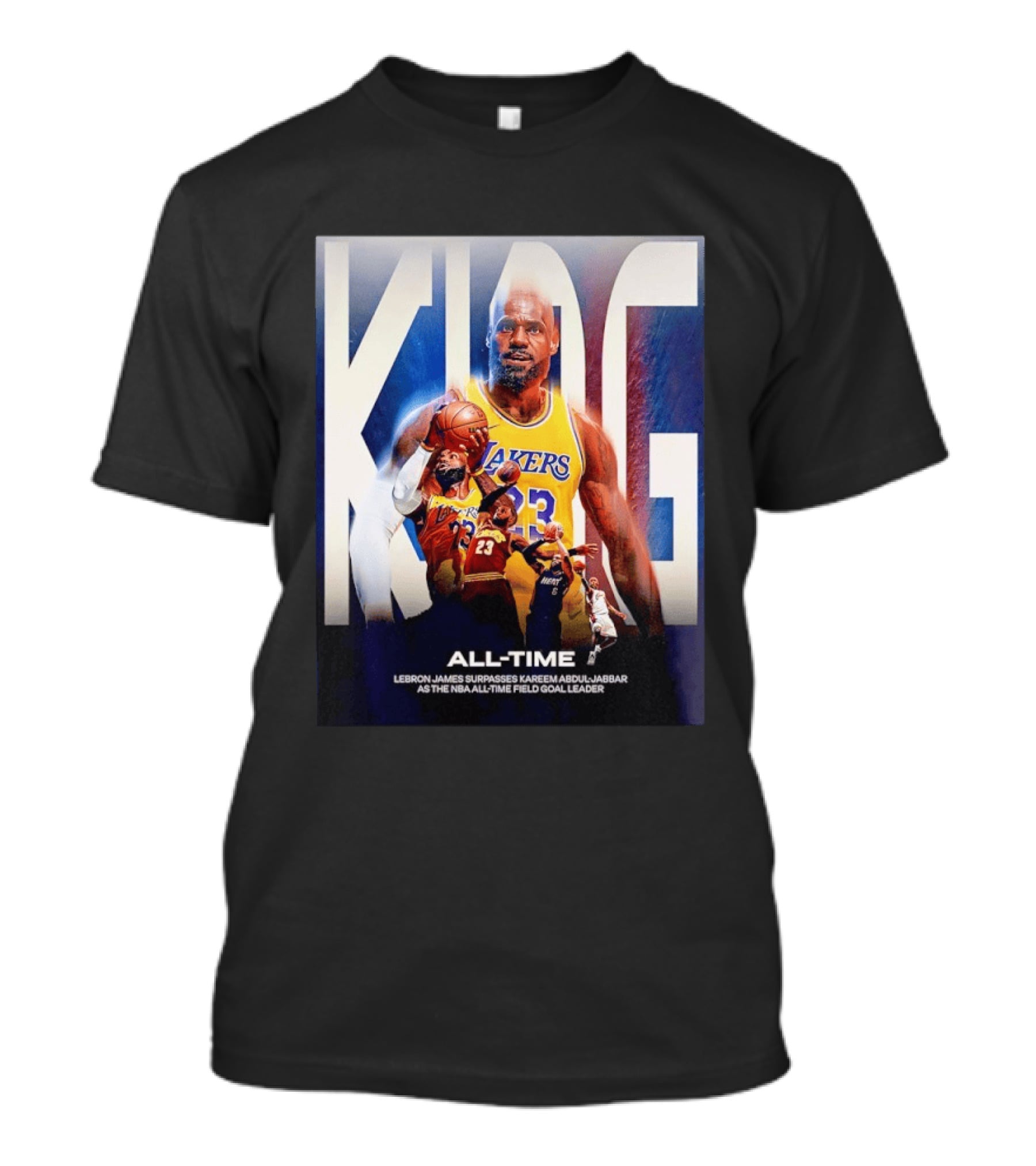 KING Lebron James Surpasses Kareem Abdul Jabbar As NBA All Time Field Goal Leader T-Shirt