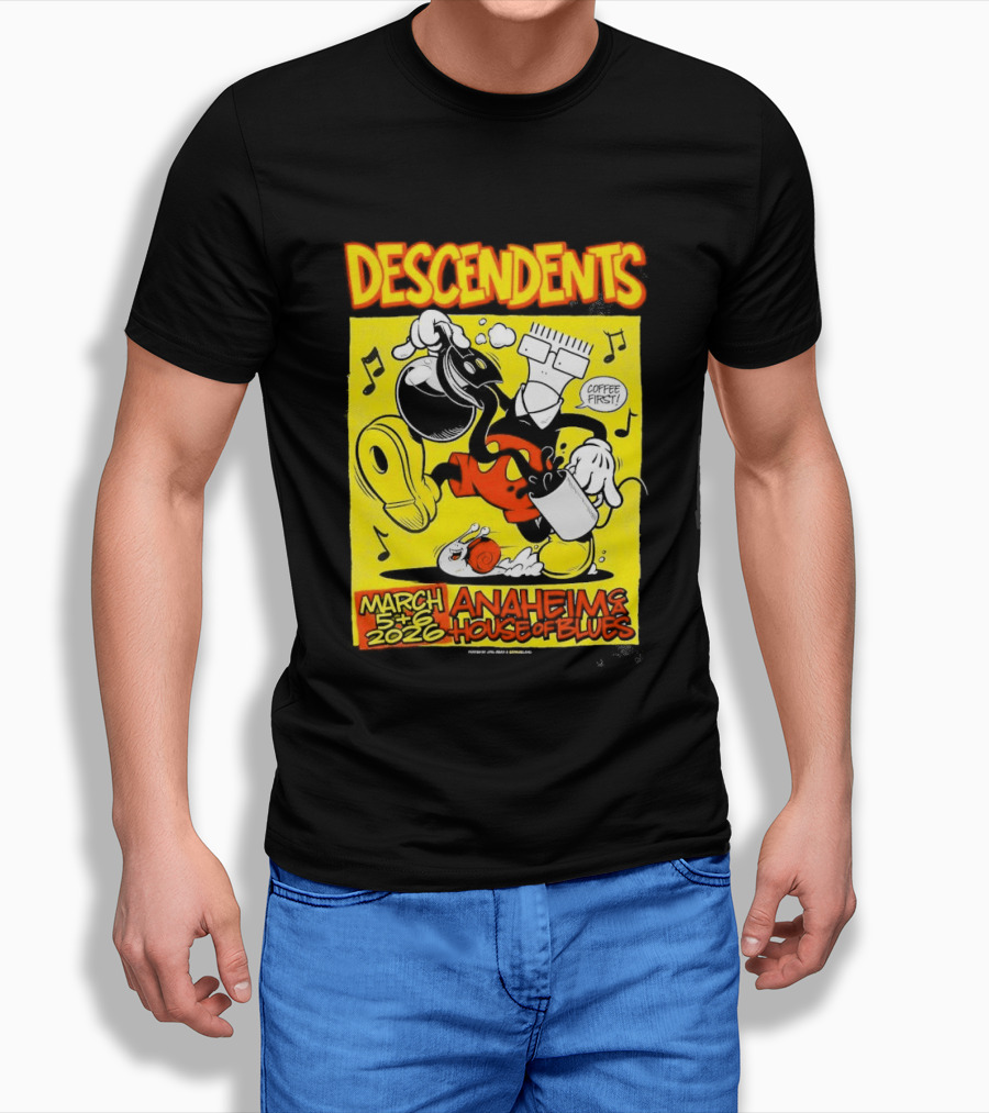 Descendents House Of Blues Anaheim March 5 6 2026 Event T-Shirt