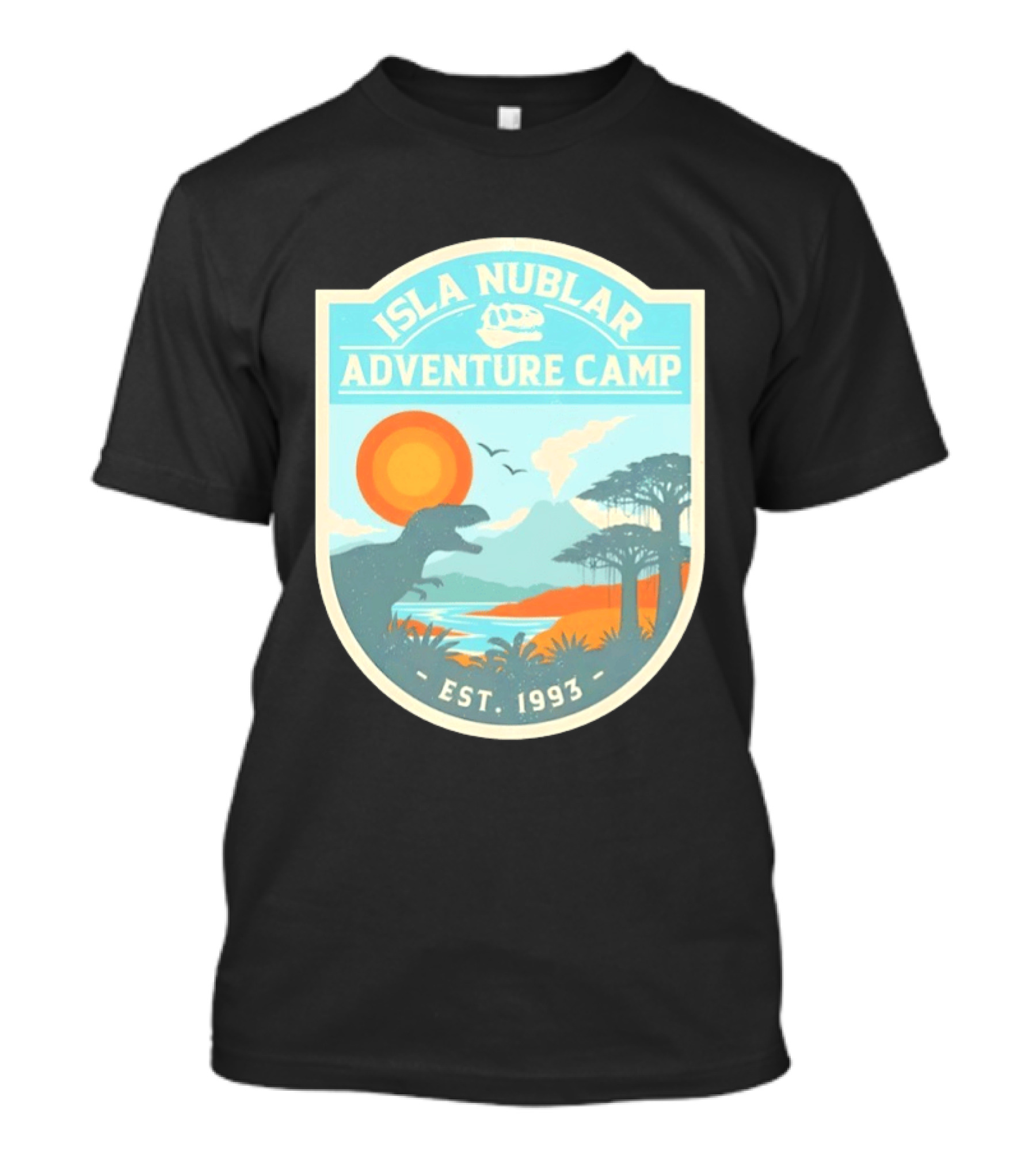 Isla Nublar Adventure Camp Dinosaur Island Est 1993 T-Shirt