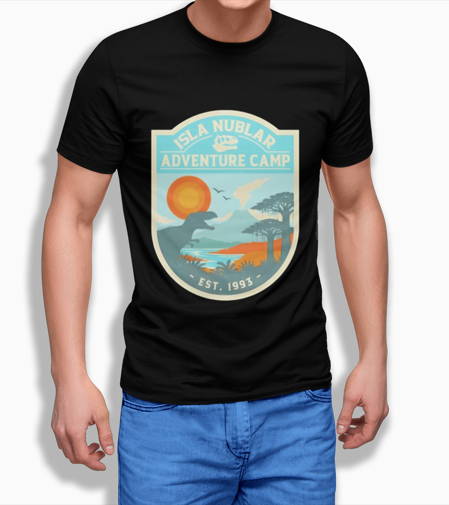 Isla Nublar Adventure Camp Dinosaur Island Est 1993 T-Shirt