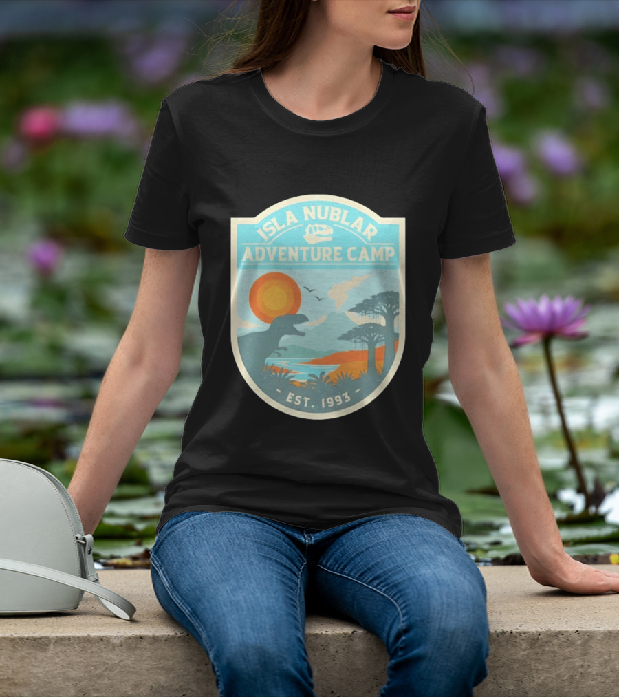 Isla Nublar Adventure Camp Dinosaur Island Est 1993 T-Shirt