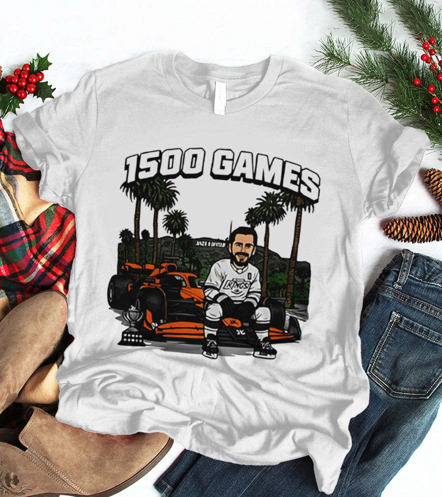 Los Angeles Kings Anze Kopitar 1500 Games Celebration 2026 T-Shirt