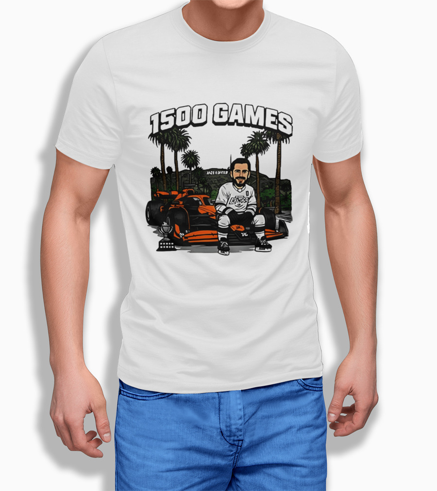 Los Angeles Kings Anze Kopitar 1500 Games Celebration 2026 T-Shirt