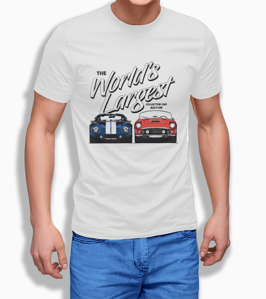 The World's Largest Collector Car Auction Blue And Red Cars T-Shirt