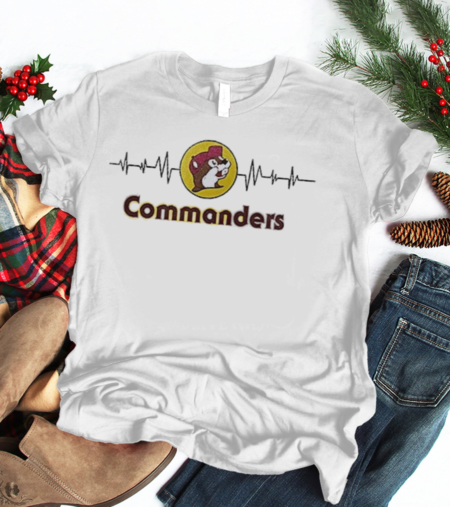 Washington Commanders Buc Ee's Beavers Collaboration T-Shirt