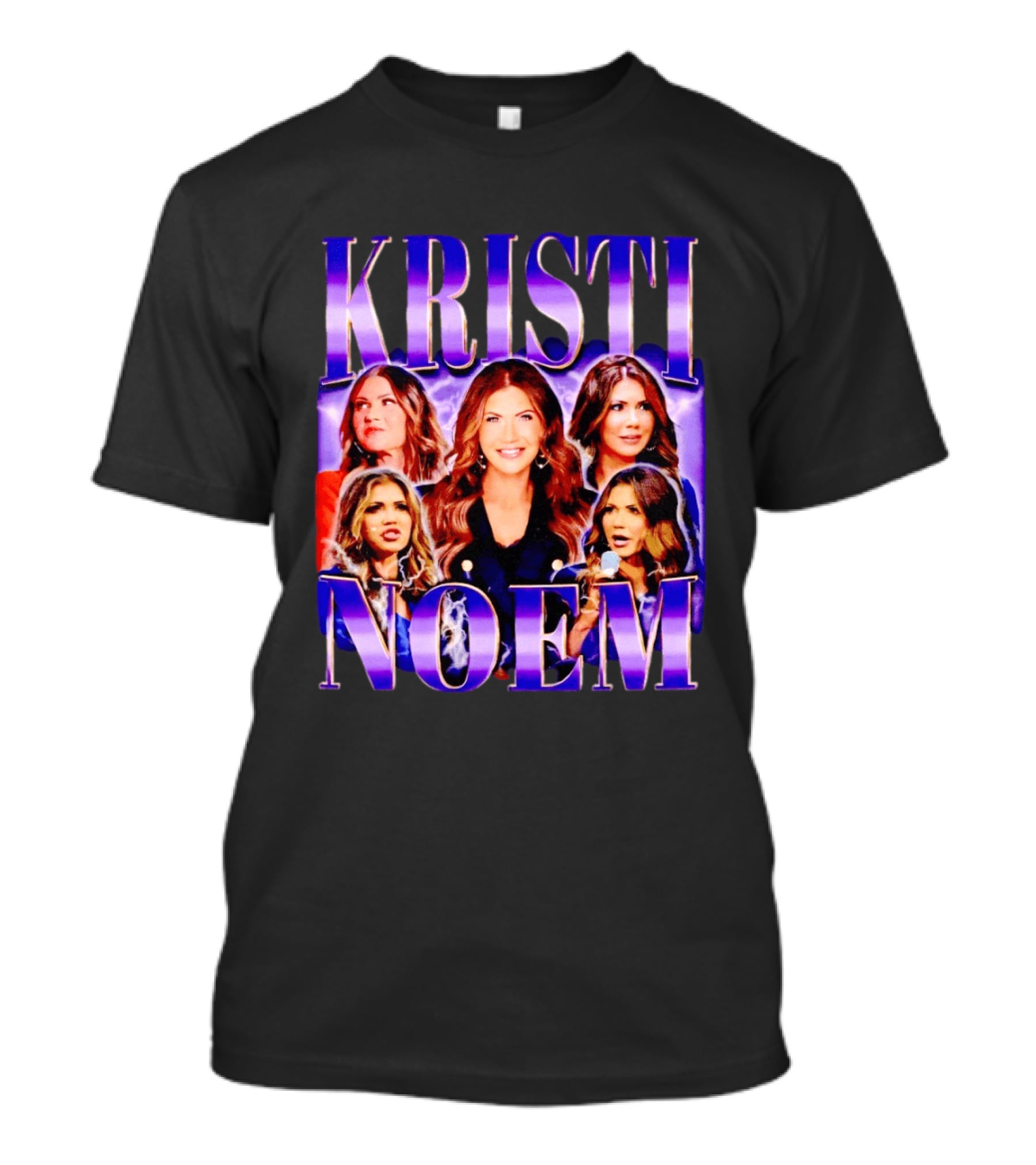 Kristi Noem Collage Purple Aesthetic T-Shirt