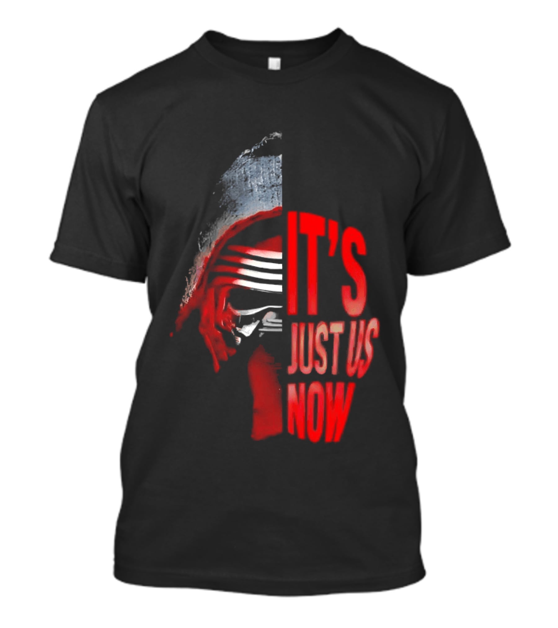 Kylo Ren It's Just Us Now Red Mask T-Shirt