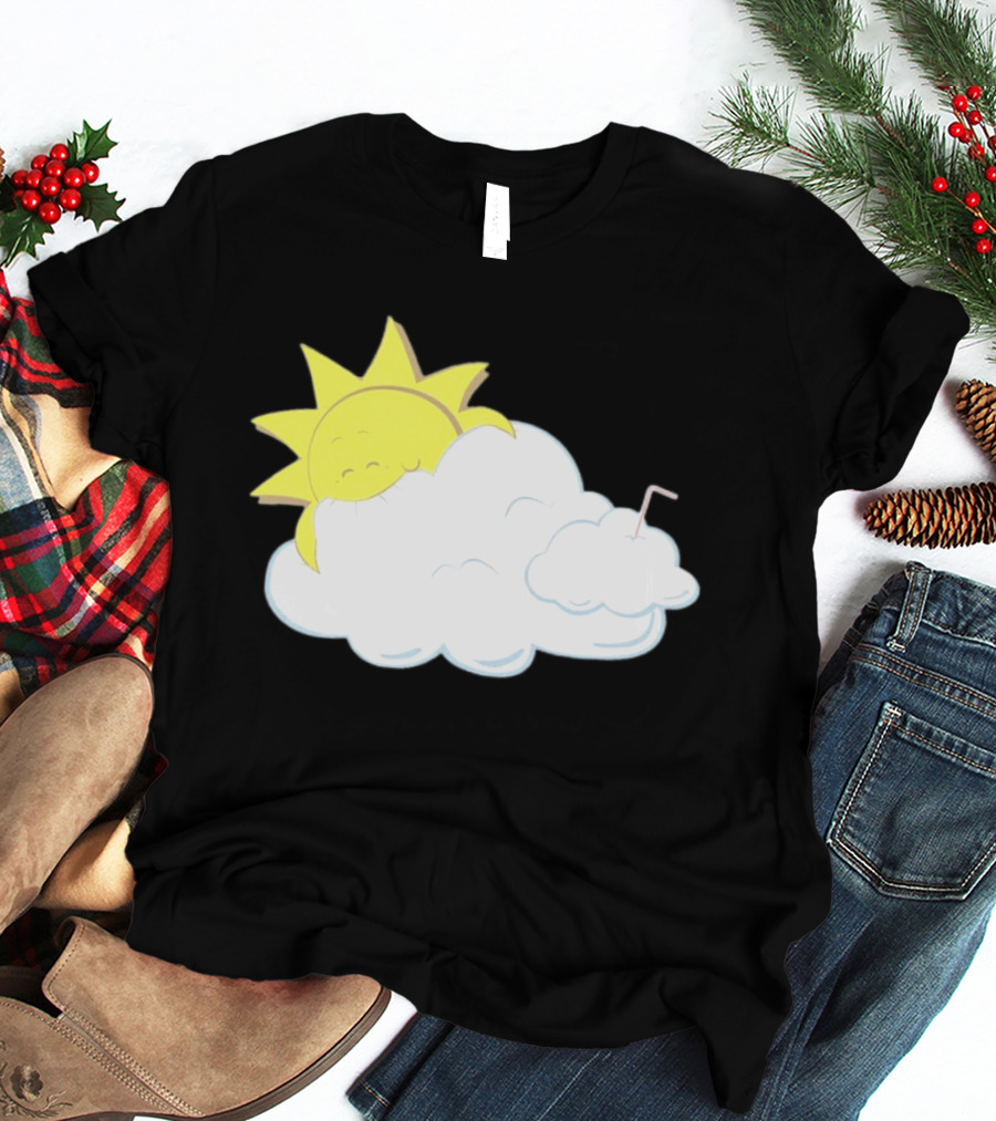 Sun Eating A Cloud Cartoon T-Shirt