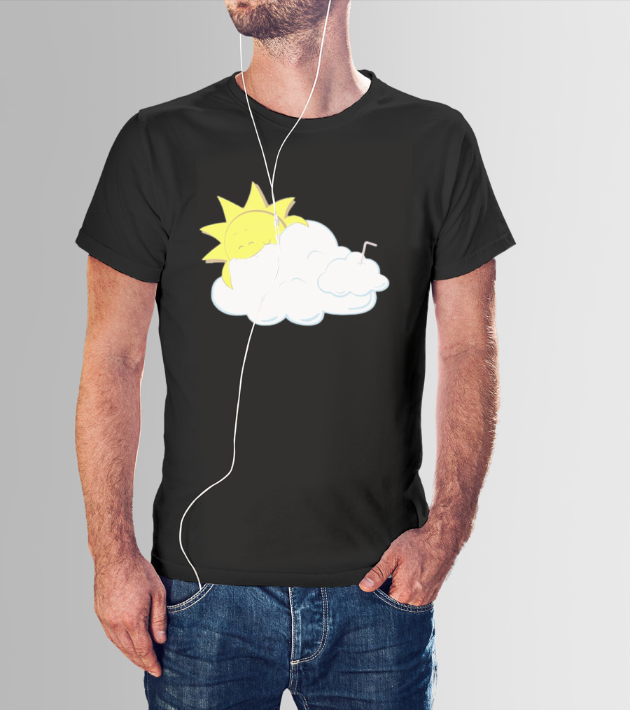 Sun Eating A Cloud Cartoon T-Shirt