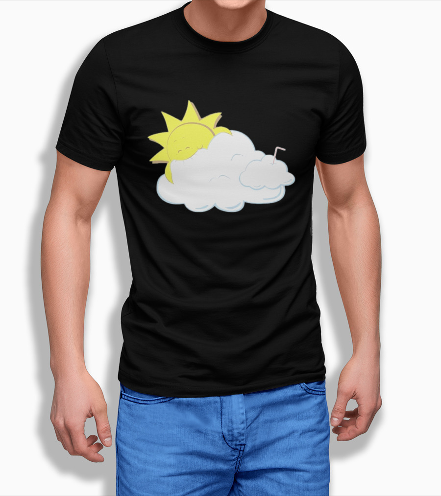 Sun Eating A Cloud Cartoon T-Shirt
