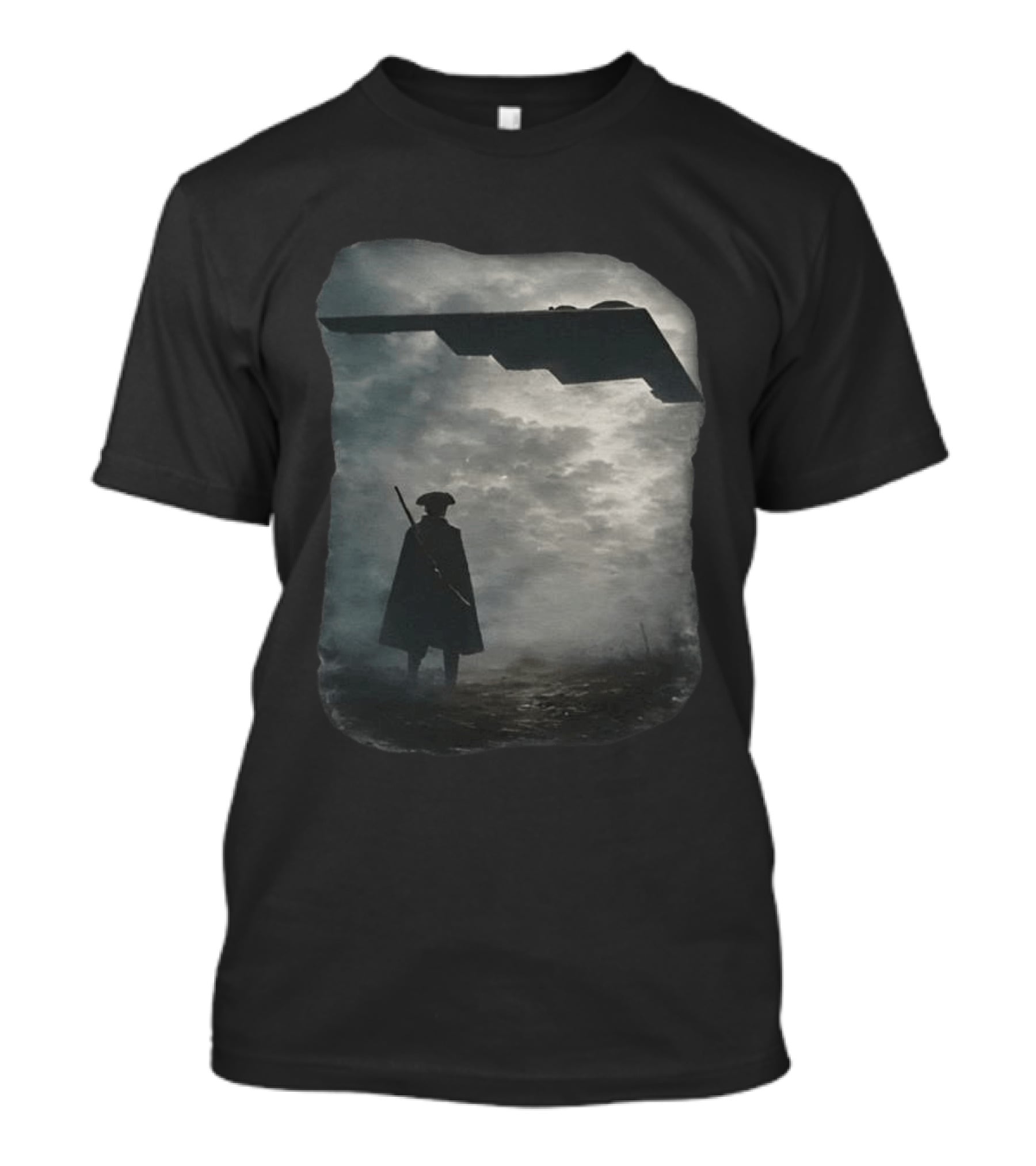 Freedom Dorito Revolutionary War Soldier With Stealth Bomber T-Shirt
