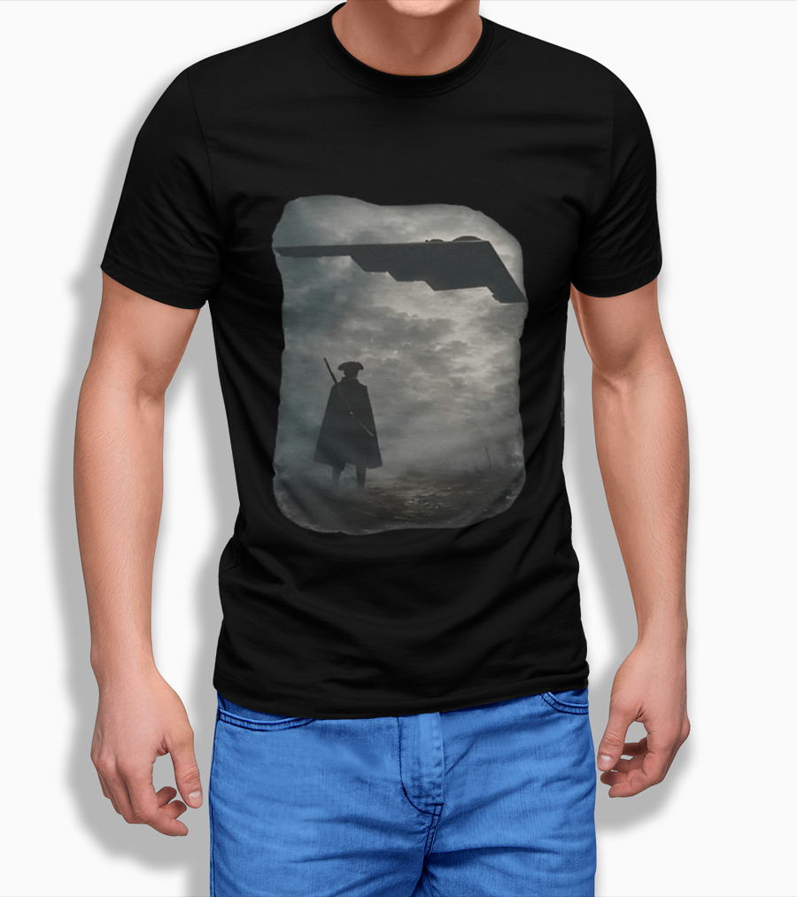 Freedom Dorito Revolutionary War Soldier With Stealth Bomber T-Shirt