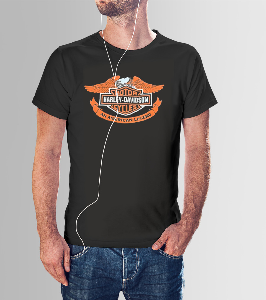 Harley Davidson Motor Cycles An American Legend Eagle T-Shirt