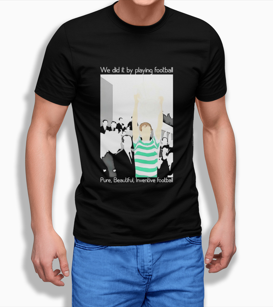We Did It By Playing Football Pure Beautiful Inventive Football Soccer Victory Celebration T-Shirt