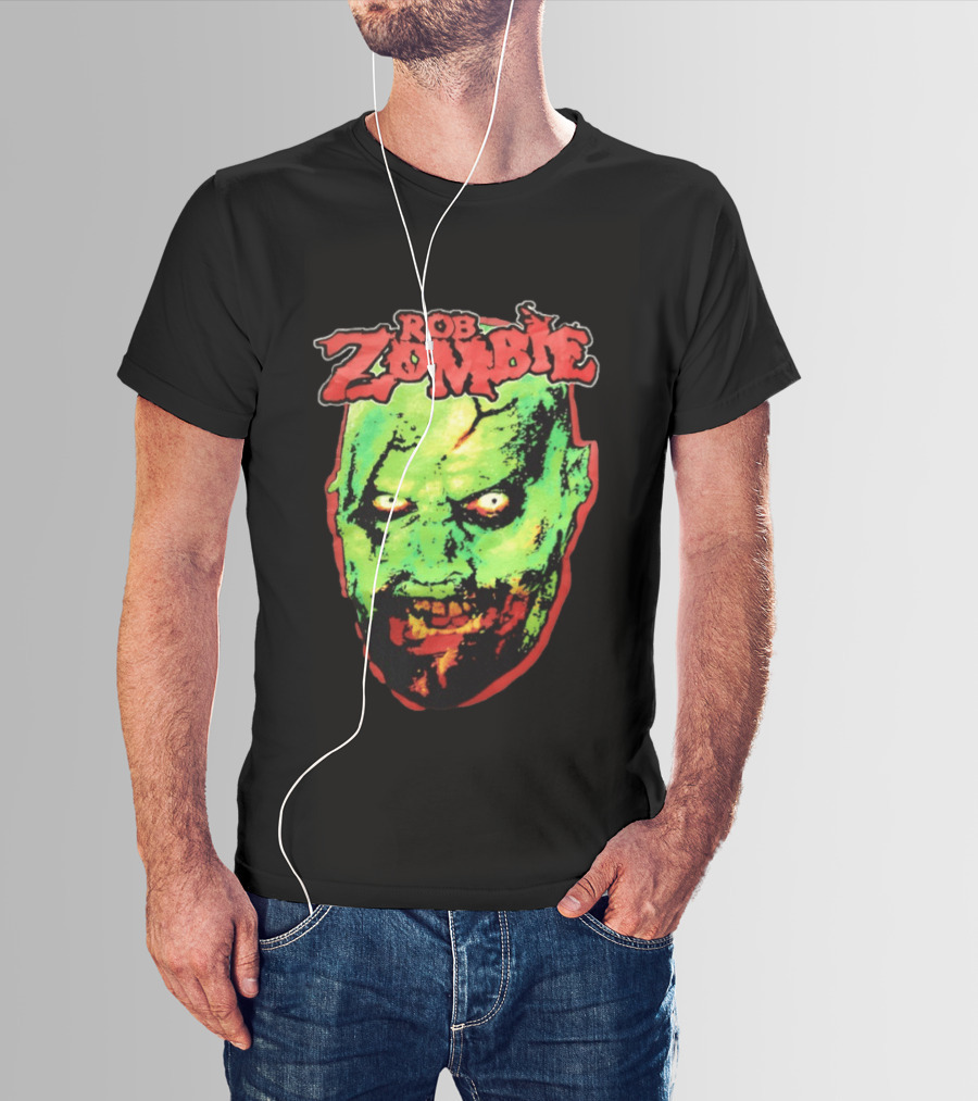Rob Zombie Bring Out Your Dead Green Zombie Head T-Shirt