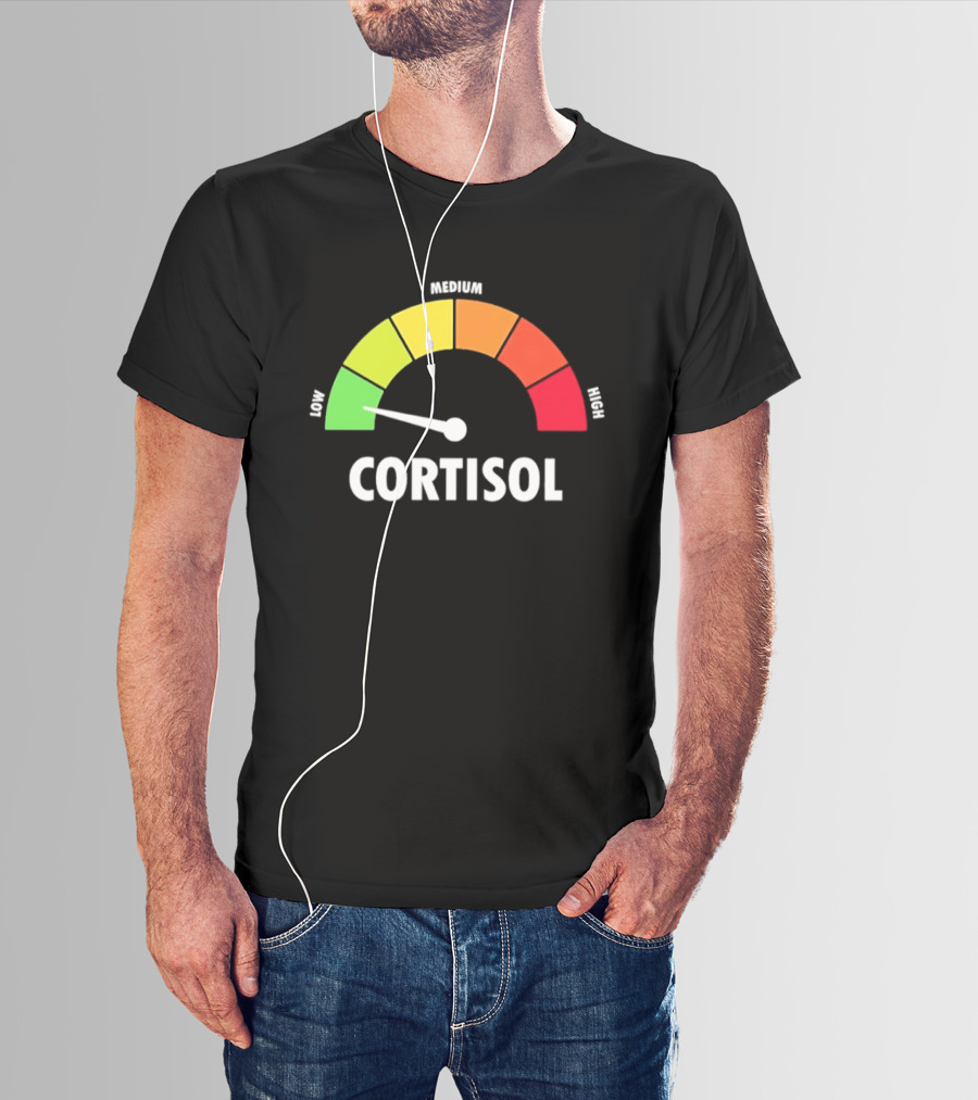 Low Medium High Cortisol Meter T-Shirt