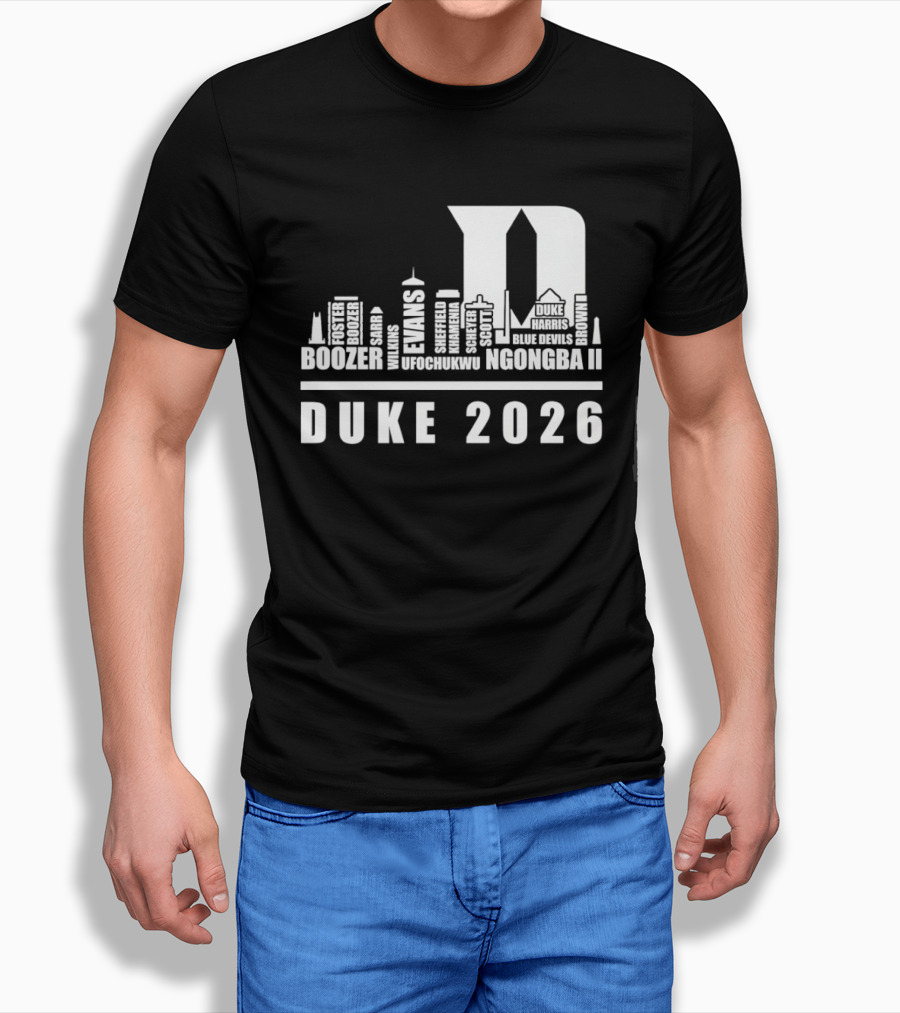 Duke 2026 Skyline Boozer Evans McCorkle Li T-Shirt