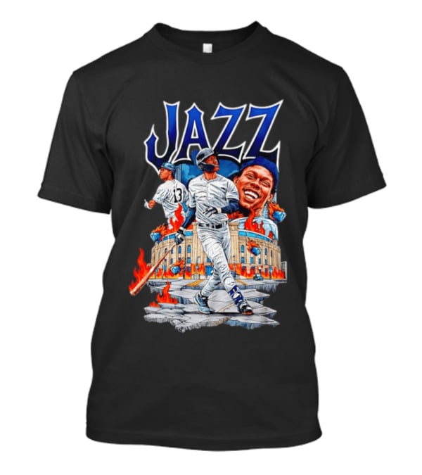 Jazz Chisholm Jr 13 Yankees Stadium Flames Baseball Triumph T-Shirt