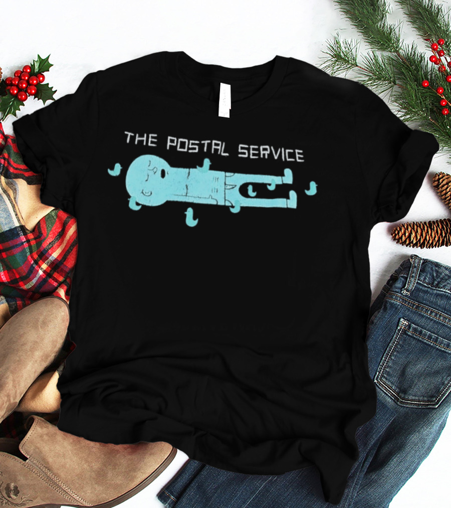 The Postal Service Key Imagery With Blue Bird T-Shirt