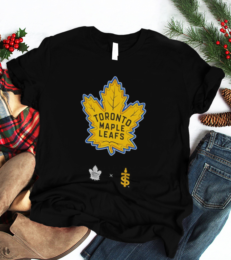 Toronto Maple Leafs Toronto Sceptres Collaboration Yellow Maple Leaf T-Shirt