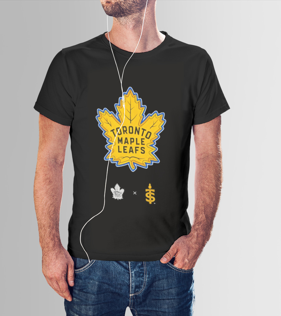 Toronto Maple Leafs Toronto Sceptres Collaboration Yellow Maple Leaf T-Shirt