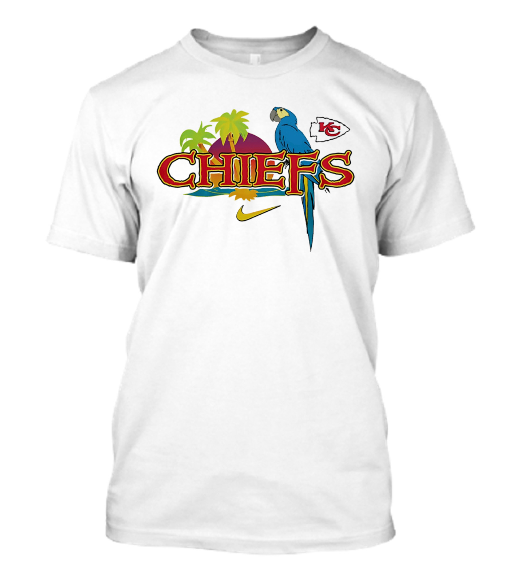 Kansas City Chiefs Tropical Parrot Nike It's 5 O' Somewhere T-Shirt