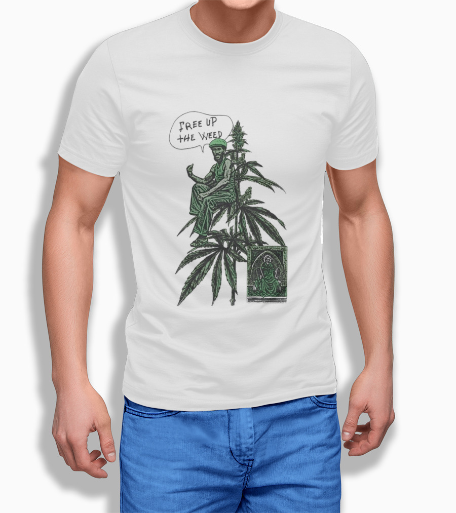 Free Up The Weed Lee Scratch Perry Cannabis T-Shirt