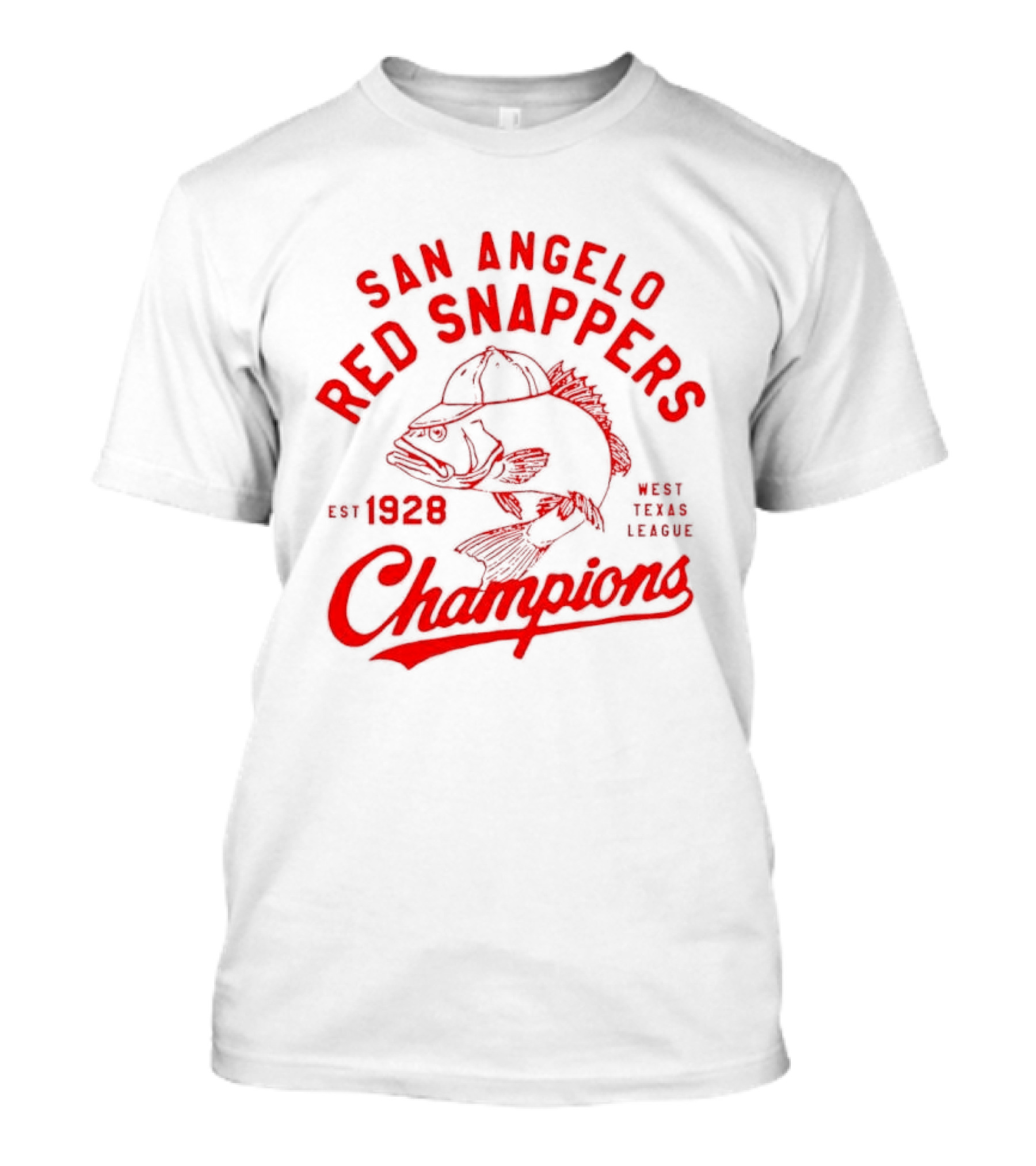 San Angelo Red Snappers Champions Est 1928 Herders Baseball Teams Defunct T-Shirt
