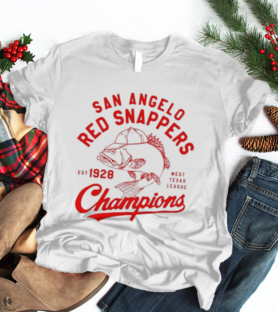 San Angelo Red Snappers Champions Est 1928 Herders Baseball Teams Defunct T-Shirt