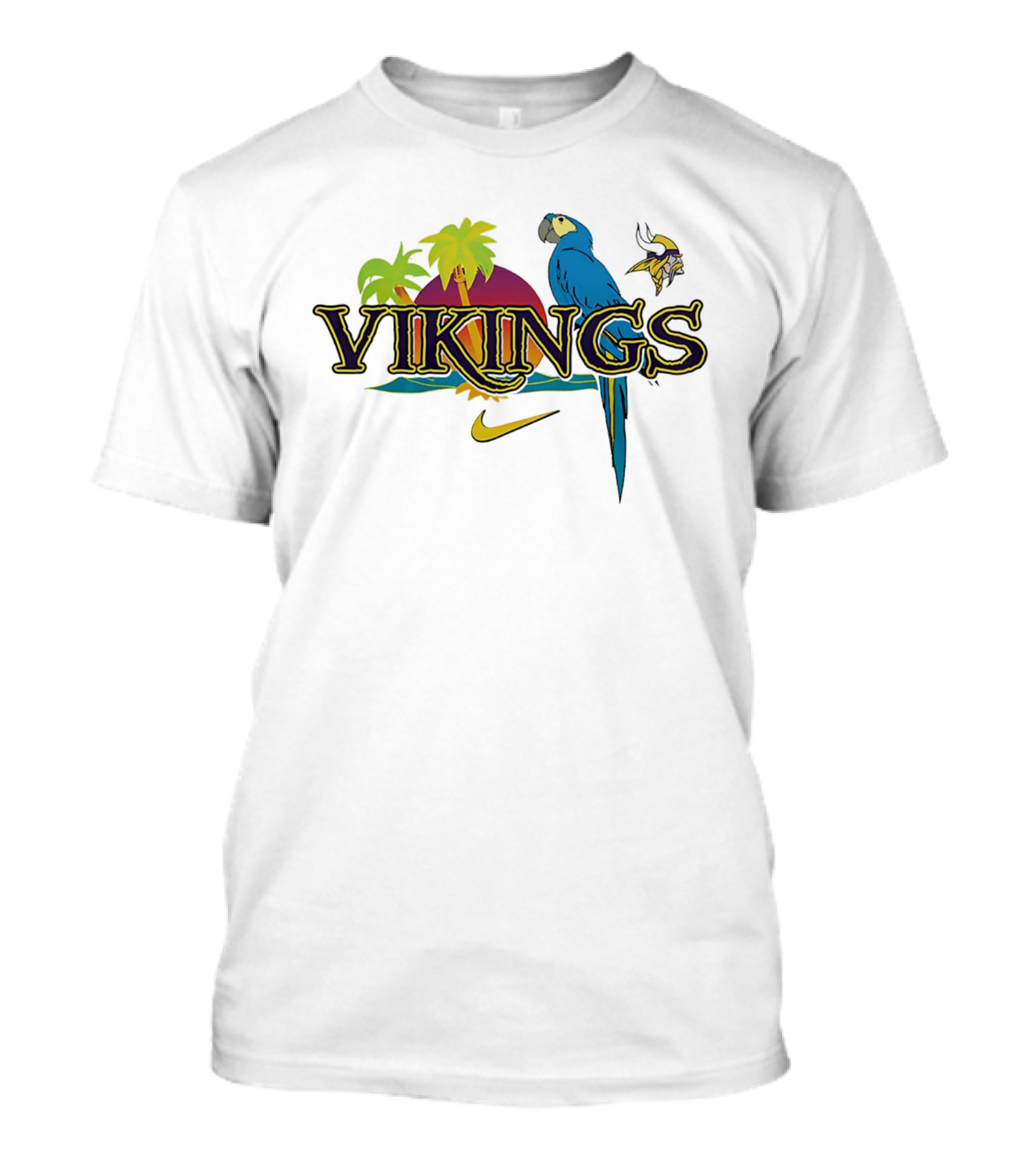 Vikings Parrot Tropical Island Nike Minnesota T-Shirt