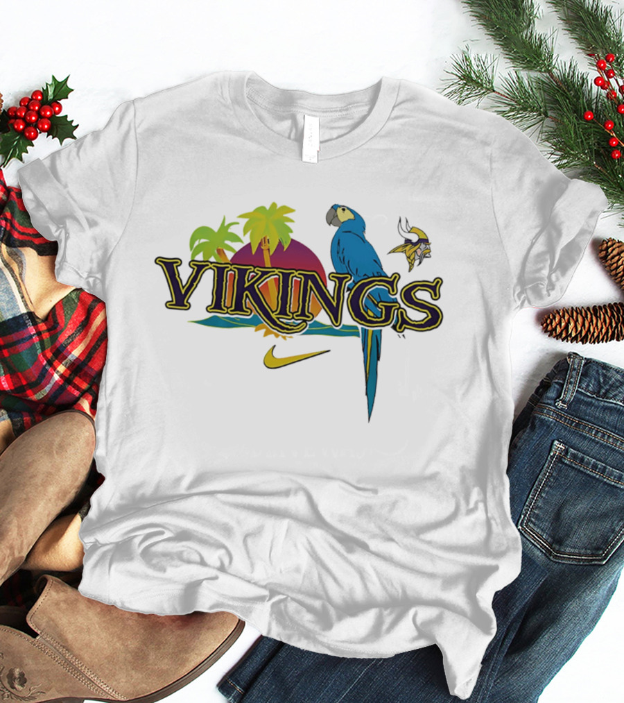 Vikings Parrot Tropical Island Nike Minnesota T-Shirt