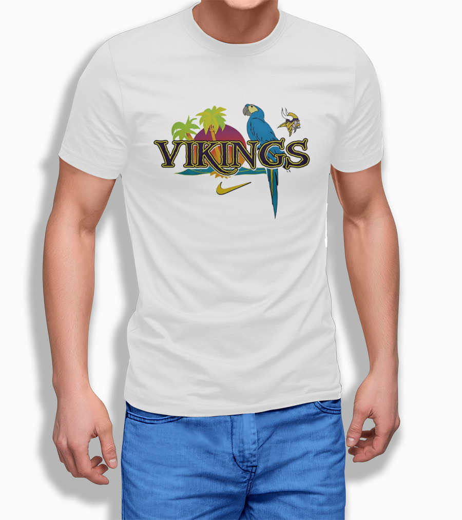 Vikings Parrot Tropical Island Nike Minnesota T-Shirt