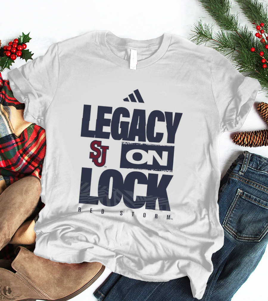 St. John's Red Storm Adidas Legacy On Lock T-Shirt