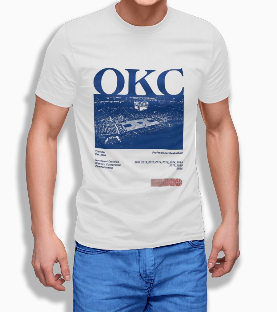 Oklahoma City Thunder Basketball Team OKC Thunder Nike NBA T-Shirt