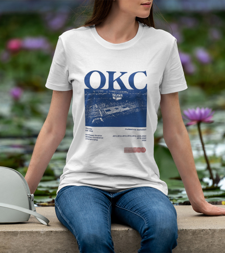 Oklahoma City Thunder Basketball Team OKC Thunder Nike NBA T-Shirt